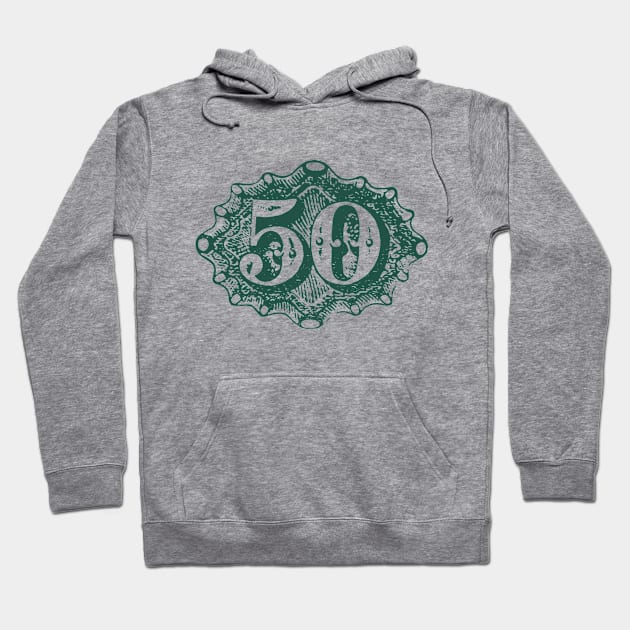 50 Fifty Old School Art Hoodie by penandinkdesign@hotmail.com